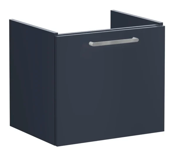 VitrA Root Flat 60cm 1 Drawer Washbasin Unit - Matt Dark Blue