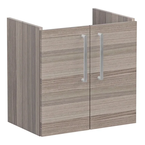 VitrA Root Flat 60cm 2 Door Wall Hung Slim Washbasin Unit - Cordoba