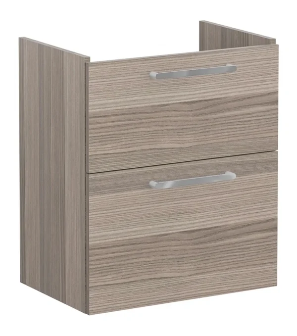 VitrA Root Flat 60cm 2 Drawer Slim Washbasin Unit - Cordoba