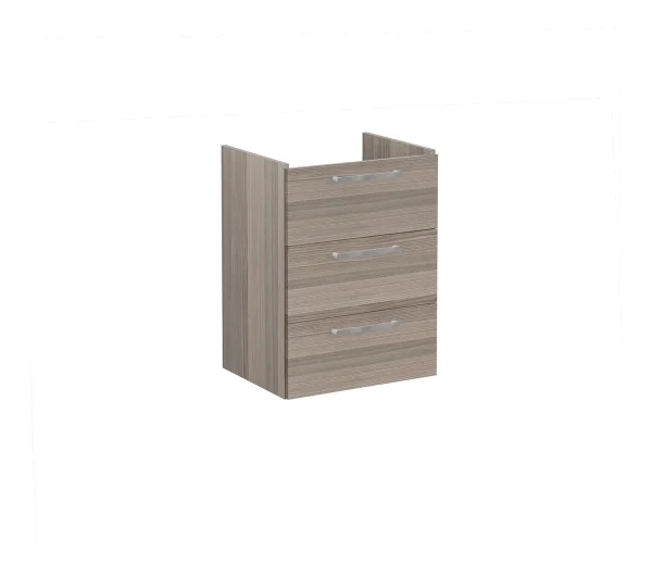 VitrA Root Flat 60cm 3 Drawer Washbasin Unit - Cordoba