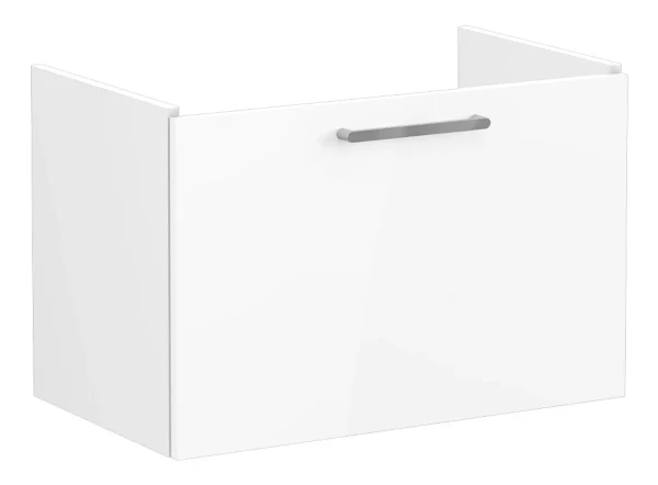 VitrA Root Flat 80cm 1 Drawer Washbasin Unit - High Gloss White