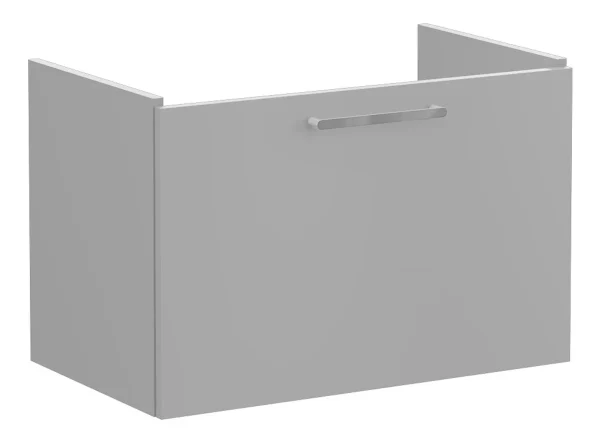 VitrA Root Flat 80cm 1 Drawer Washbasin Unit - Matt Rock Grey