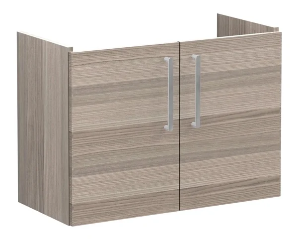 VitrA Root Flat 80cm 2 Door Wall Hung Slim Washbasin Unit - Cordoba
