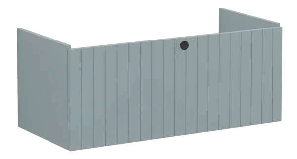VitrA Root Groove 100cm 1 Drawer Washbasin Unit - Matt Fjord Green