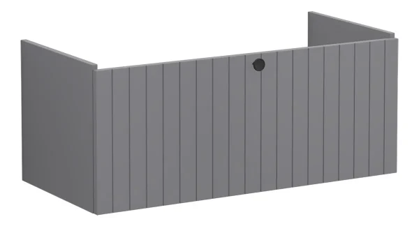 VitrA Root Groove 100cm 1 Drawer Washbasin Unit - Matt Grey