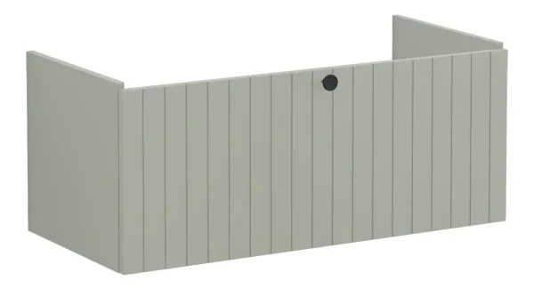 VitrA Root Groove 100cm 1 Drawer Washbasin Unit - Matt Retro Green