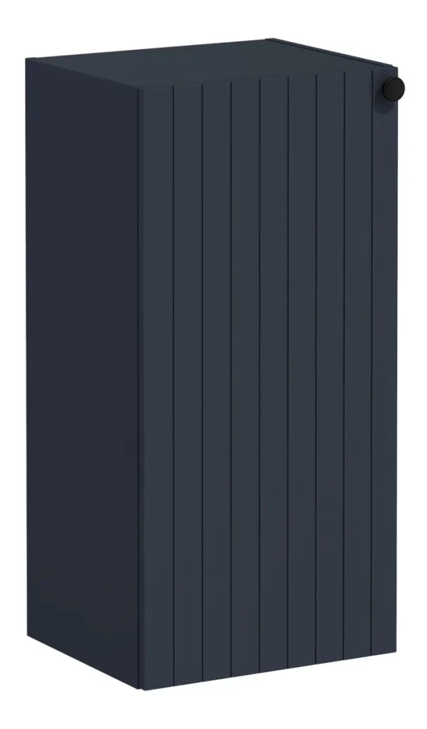 VitrA Root Groove 40cm 1 Door Lower/Base Unit (LH Hinge) - Matt Dark Blue