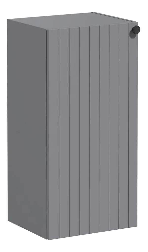 VitrA Root Groove 40cm 1 Door Lower/Base Unit (LH Hinge) - Matt Grey