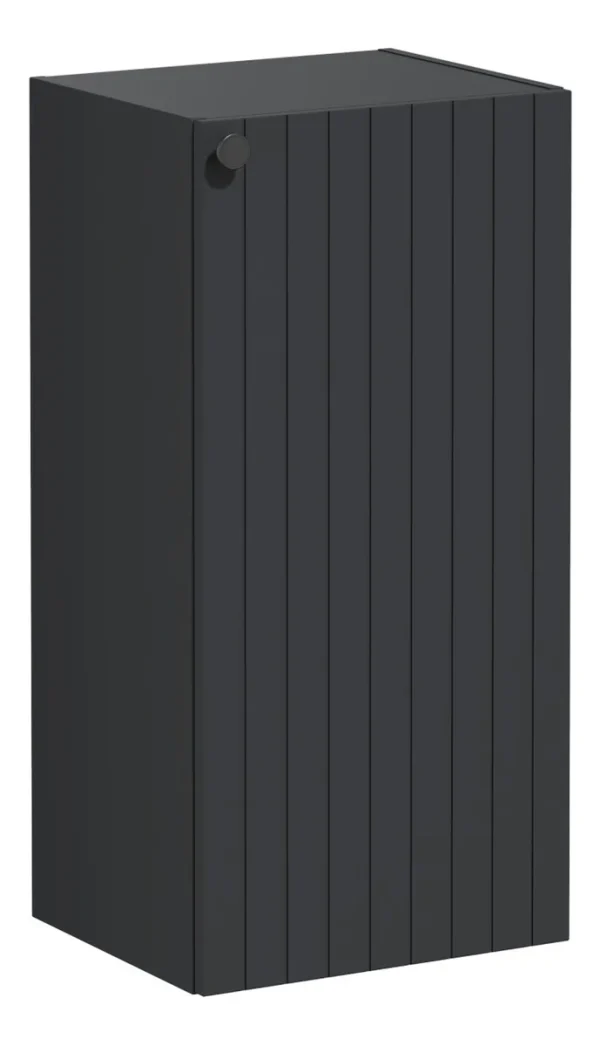 VitrA Root Groove 40cm 1 Door Lower/Base Unit (RH Hinge) - Matt Graphite