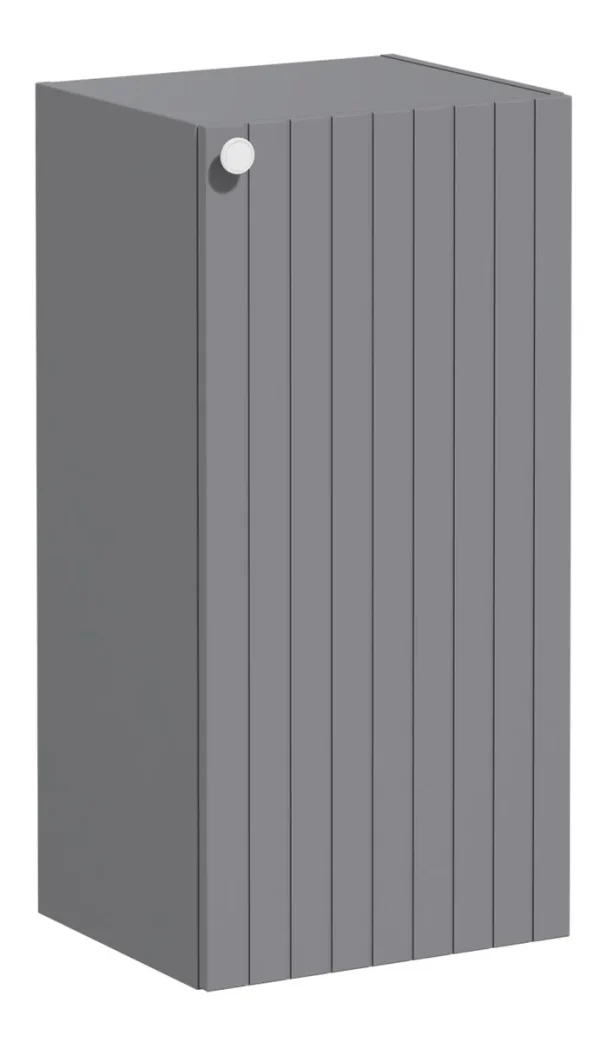 VitrA Root Groove 40cm 1 Door Lower/Base Unit (RH Hinge) - Matt Grey