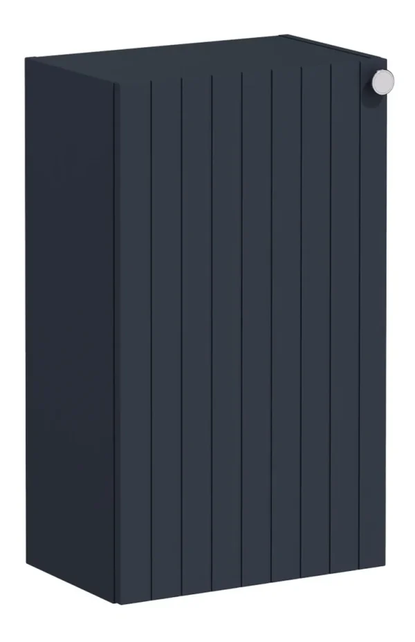 VitrA Root Groove 40cm 1 Door Slim Lower/Base Unit (LH Hinge) - Matt Dark Blue