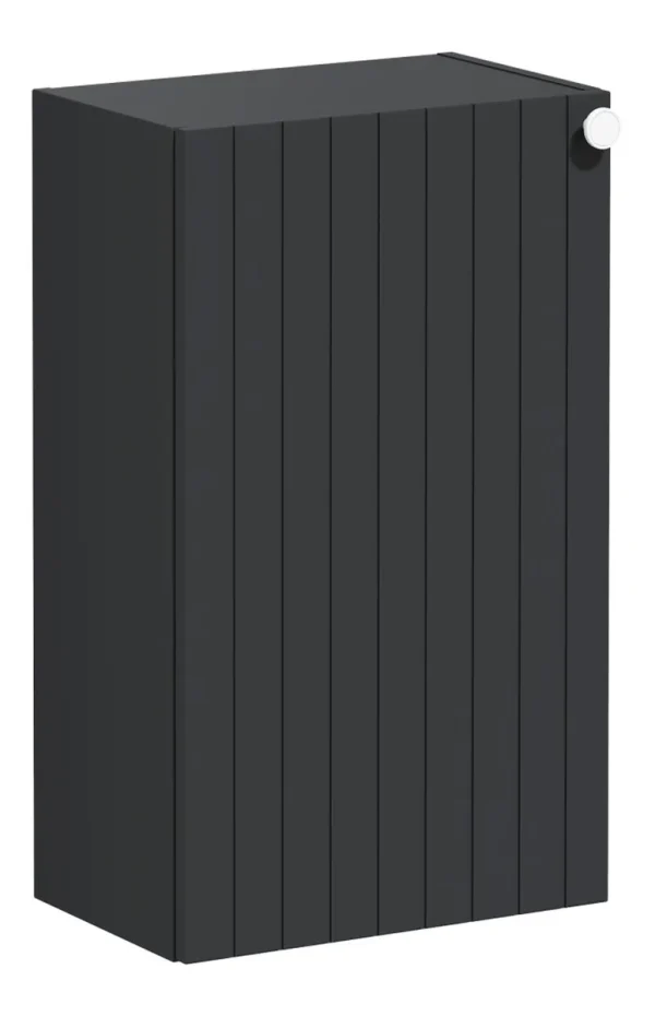 VitrA Root Groove 40cm 1 Door Slim Lower/Base Unit (LH Hinge) - Matt Graphite