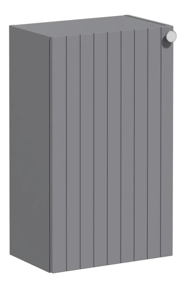 VitrA Root Groove 40cm 1 Door Slim Lower/Base Unit (LH Hinge) - Matt Grey