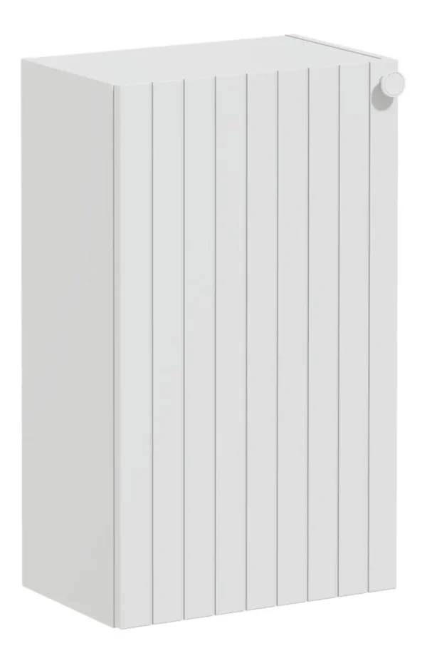 VitrA Root Groove 40cm 1 Door Slim Lower/Base Unit (LH Hinge) - Matt Light Grey