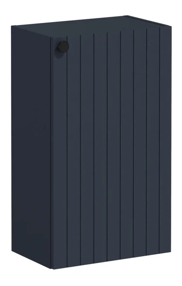 VitrA Root Groove 40cm 1 Door Slim Lower/Base Unit (RH Hinge) - Matt Dark Blue