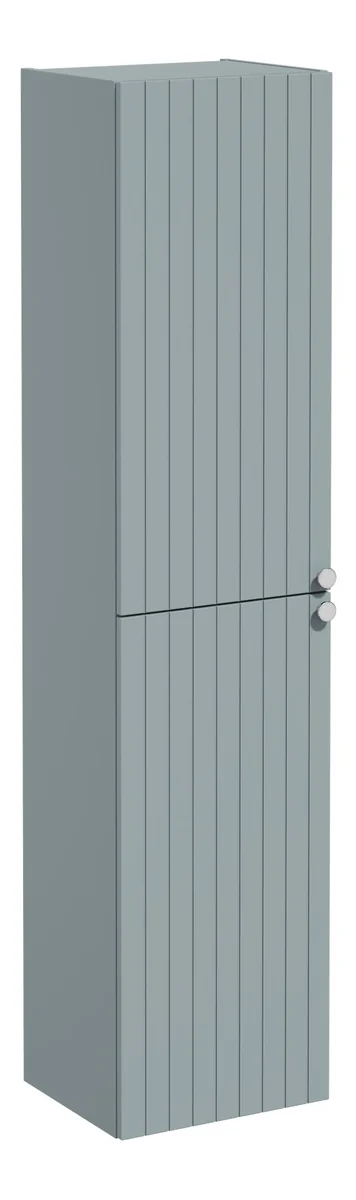 VitrA Root Groove 40cm 2 Door Tall Unit (LH Hinge) - Matt Fjord Green