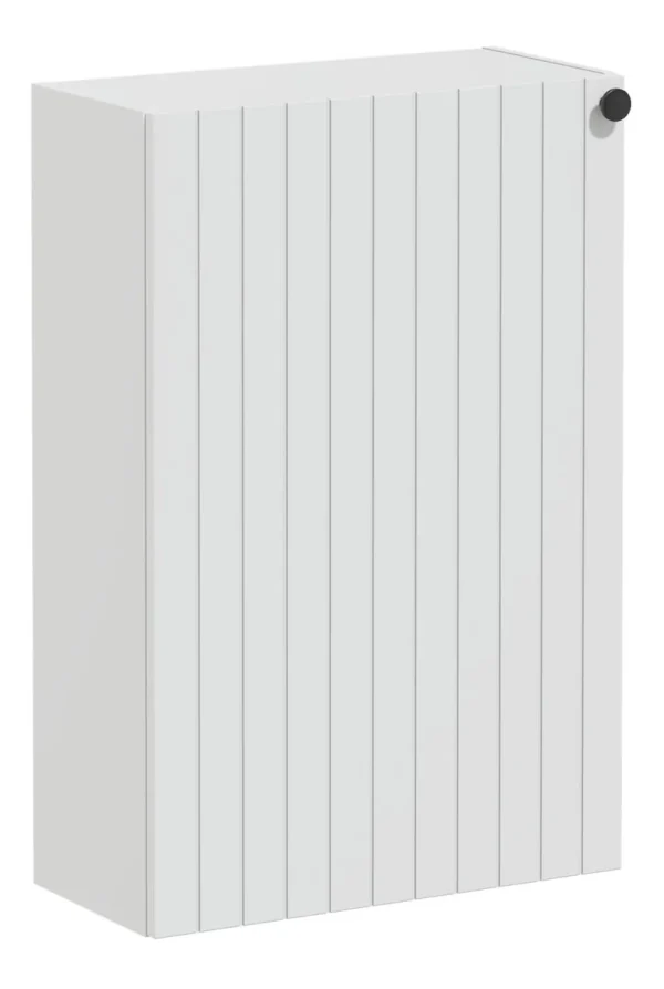 VitrA Root Groove 55cm 1 Door Slim Lower/Base Unit (LH Hinge) - Matt Light Grey