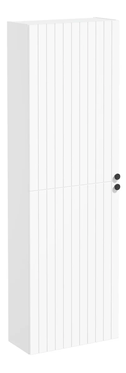 VitrA Root Groove 55cm 2 Door Slim Tall Unit (LH Hinge) - Matt White