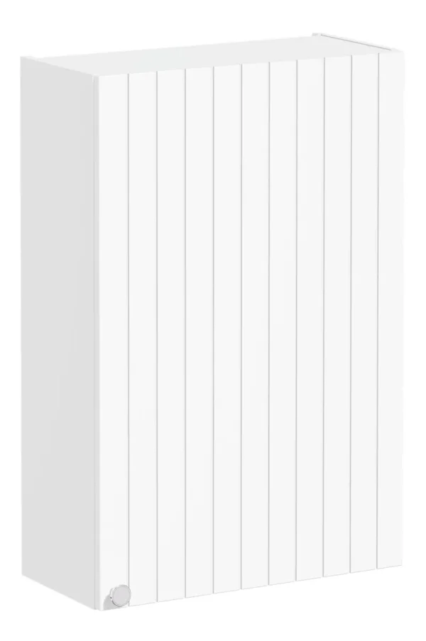 VitrA Root Groove 60cm 1 Door Upper/Wall Unit (RH Hinge) - Matt White