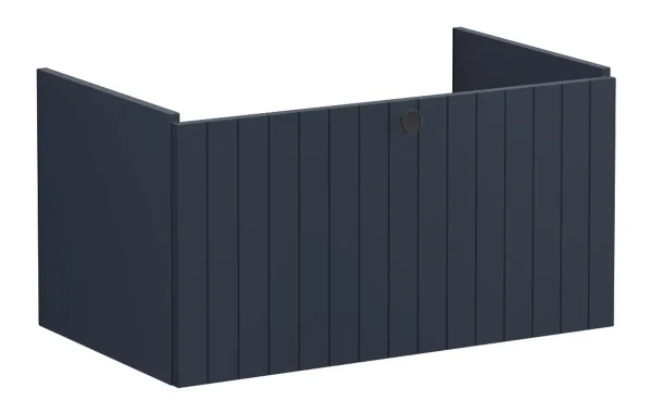 VitrA Root Groove 80cm 1 Drawer Washbasin Unit - Matt Dark Blue