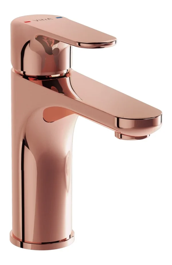 VitrA Root Round Basin Mixer - Soft Copper