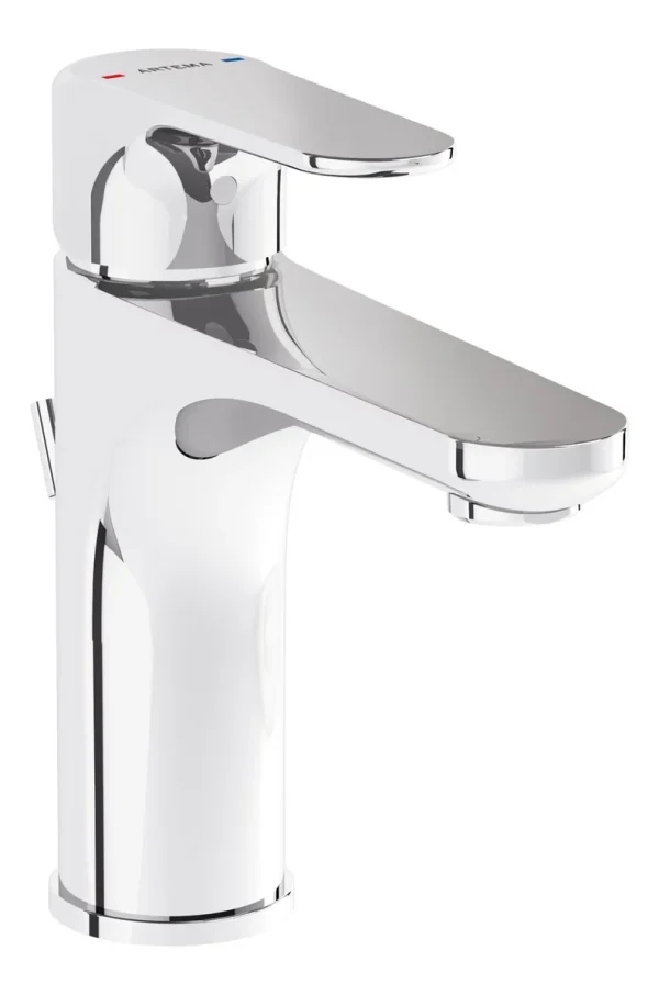 VitrA Root Round Basin Mixer w/Waste Lever - Chrome