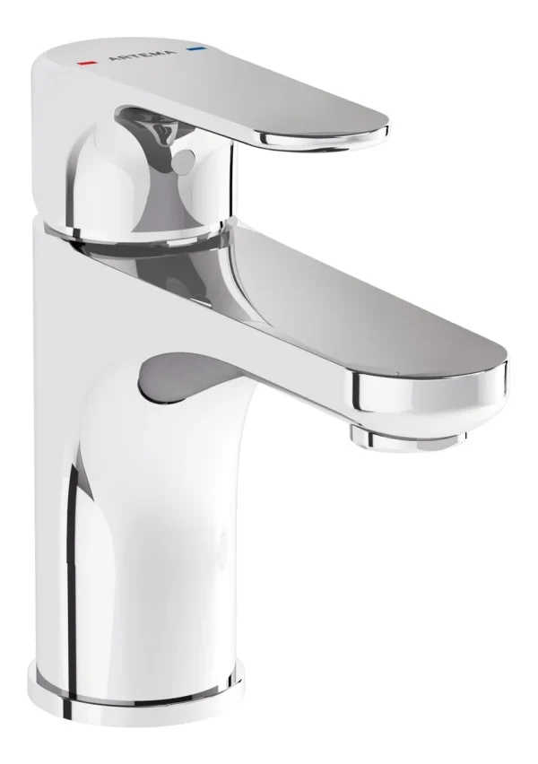 VitrA Root Round Compact Basin Mixer - Chrome