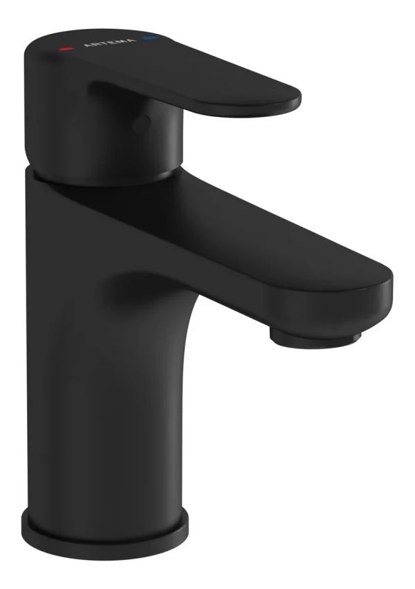 VitrA Root Round Compact Basin Mixer - Matt Black