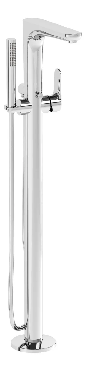 VitrA Root Round Floor Standing Bath/Shower Mixer - Chrome
