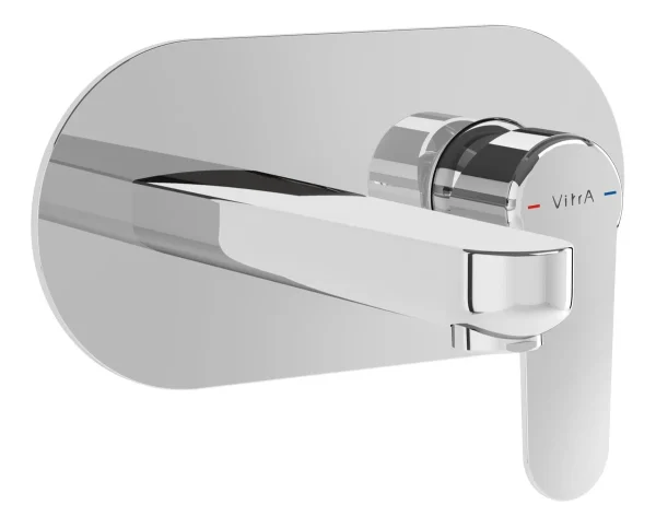 VitrA Root Round Integrated Basin Mixer - Chrome