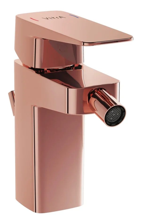 VitrA Root Square Bidet Mixer - Soft Copper