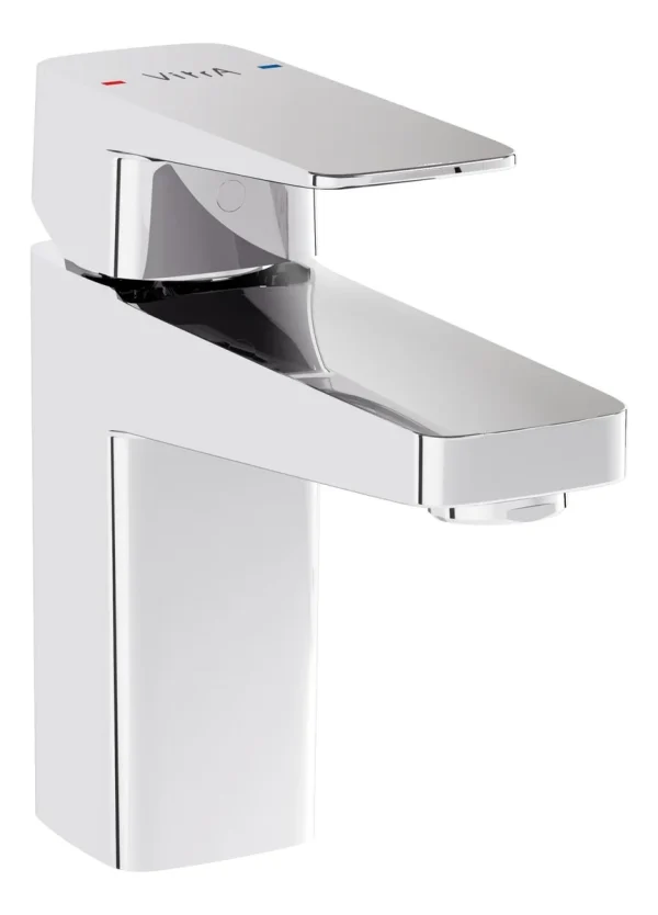 VitrA Root Square Compact Basin Mixer - Chrome
