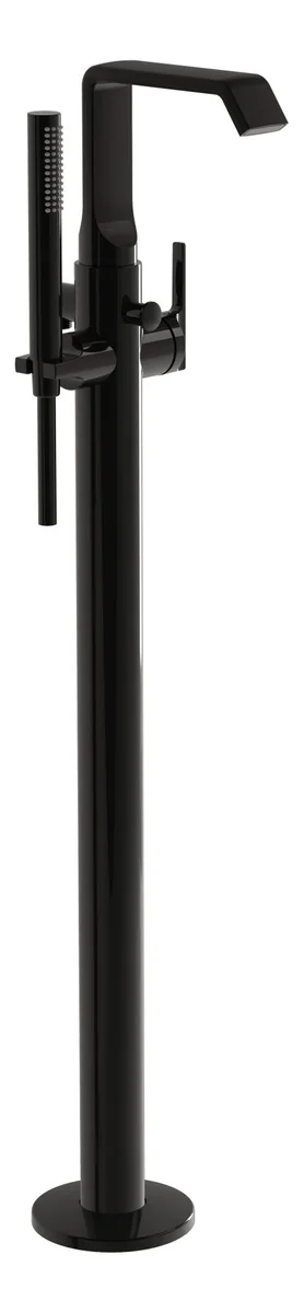 VitrA Suit Floor Standing Bath/Shower Mixer - Gloss Black