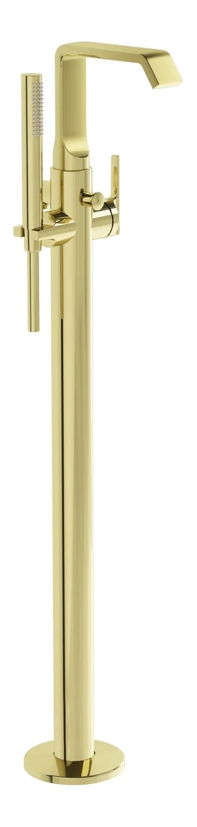 VitrA Suit Floor Standing Bath/Shower Mixer - Soft Gold