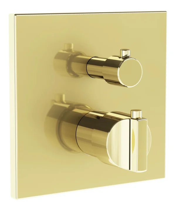VitrA Suit Integrated Thermostatic Shower Mixer - Soft Gold
