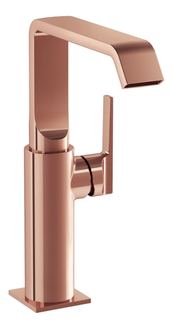 VitrA Suit Tall Basin Mixer (Side Handle) - Soft Copper