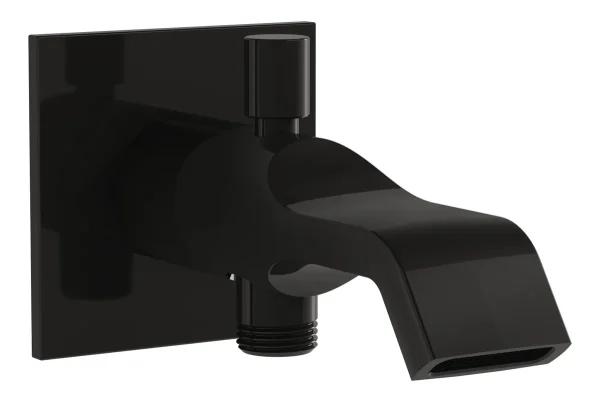 VitrA Suit Wall Mounted Bath/Shower Spout - Gloss Black