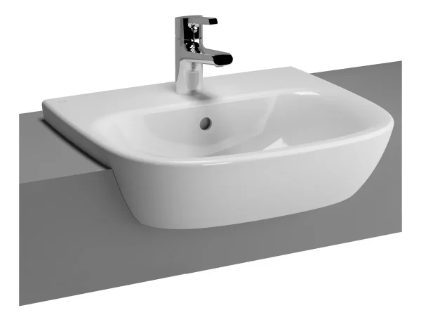 VitrA Zentrum 495x425mm 1TH Semi Recessed Basin - White