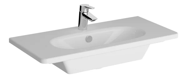 VitrA Zentrum 805x390mm 1TH Vanity Basin w/Overflow - White