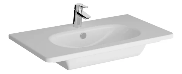 VitrA Zentrum 805x470mm 1TH Vanity Basin w/Overflow - White