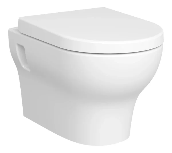 VitrA Zentrum SmoothFlush Wall Hung Pan Only - White