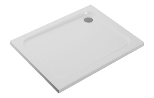 Novello Express 45mm Low Profile 1000 x 760mm Rectangular Tray & Waste - White