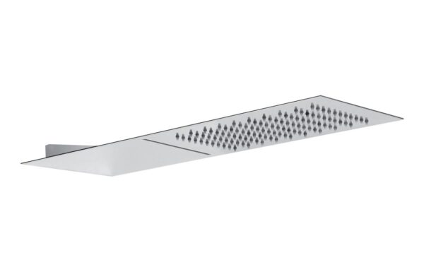 Abode Storm Slimline 3mm Wall Mounted Waterfall Showerhead - St/Steel