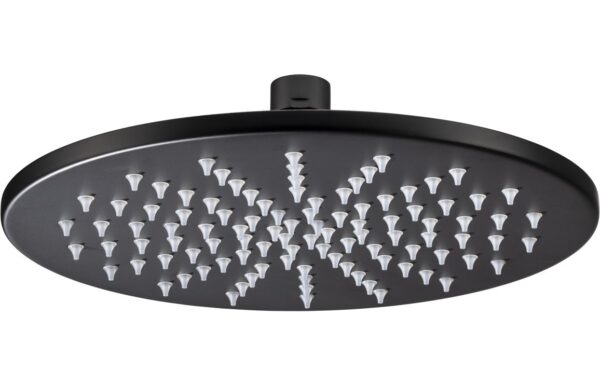 Abode Euphoria 225x225x8mm Circular Showerhead - Matt Black