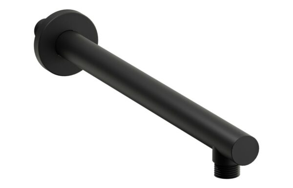 Abode Euphoria Wall Mounted Circular Shower Arm - Matt Black