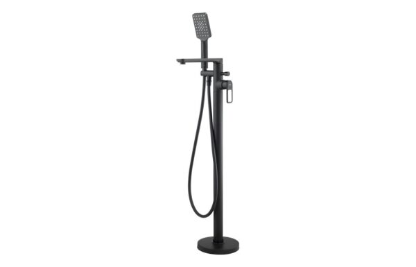 Abode Levarto Floor Standing Bath Shower Mixer - Matt Black