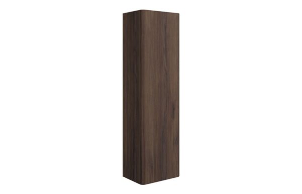 Novello Kenvra 350mm Wall Hung 1 Door Tall Unit - Textured Walnut
