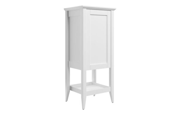 Novello Palvra 470mm Floor Standing 1 Door Midi Boy Unit - Matt White
