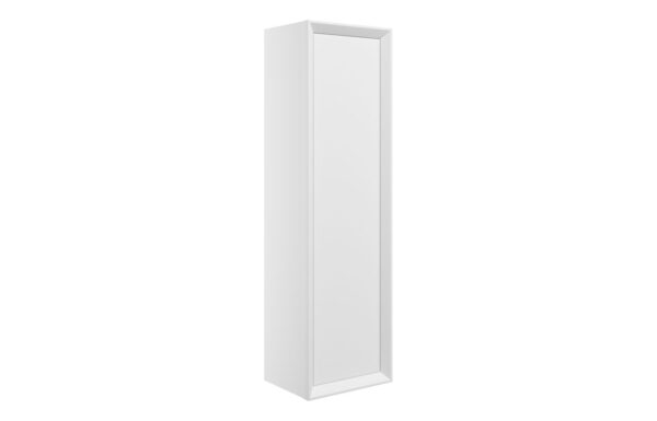 Novello Clarix 345mm Wall Hung 1 Door Tall Unit - Matt White
