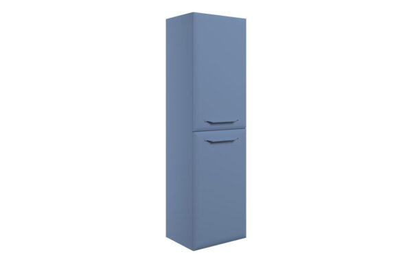 Novello Zenvra 400mm Wall Hung 2 Door Midi Boy Unit - Matt Misty Blue